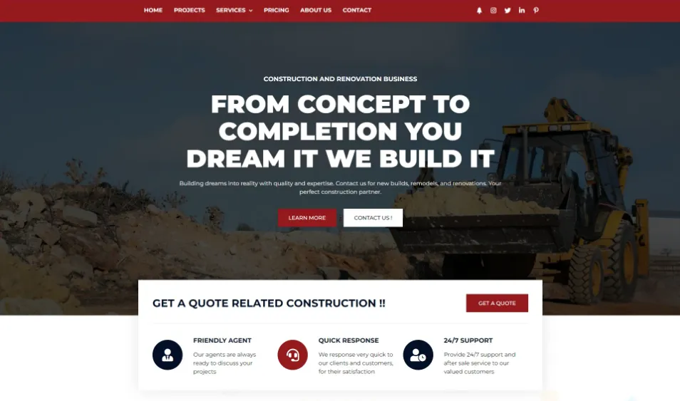 Builder Website